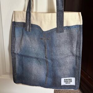 NEW JeanPaul Gaultier DENIM TOTEBAG